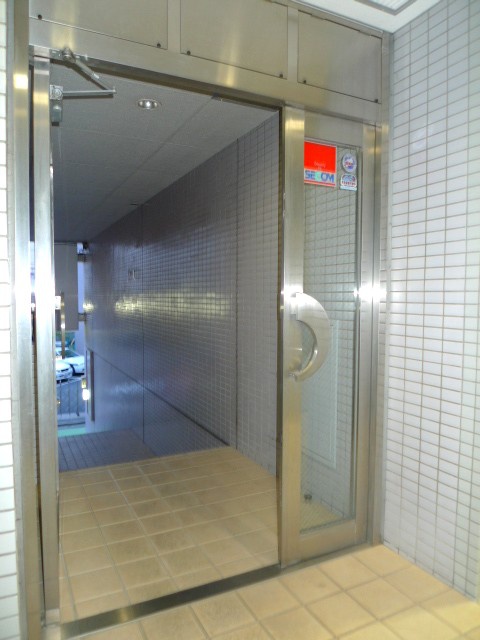 Entrance. Security cameras installed security company introduced