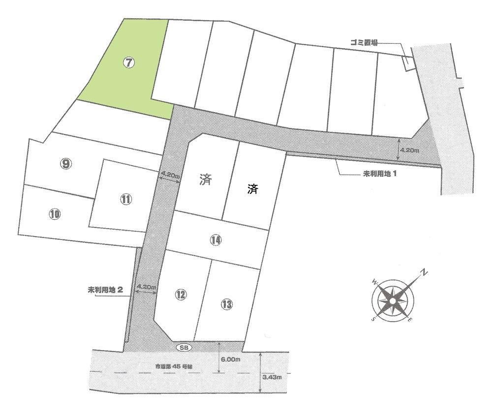 Compartment figure. Land price 16,900,000 yen, Land area 190 sq m