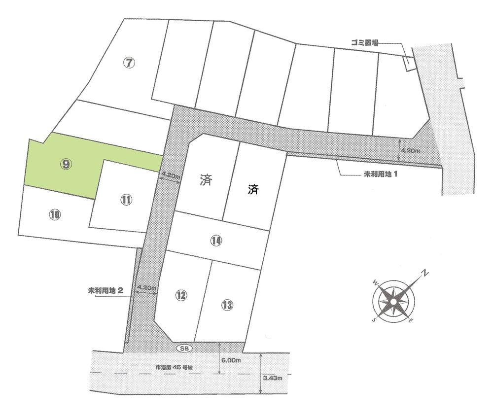 Compartment figure. Land price 16,900,000 yen, Land area 165 sq m