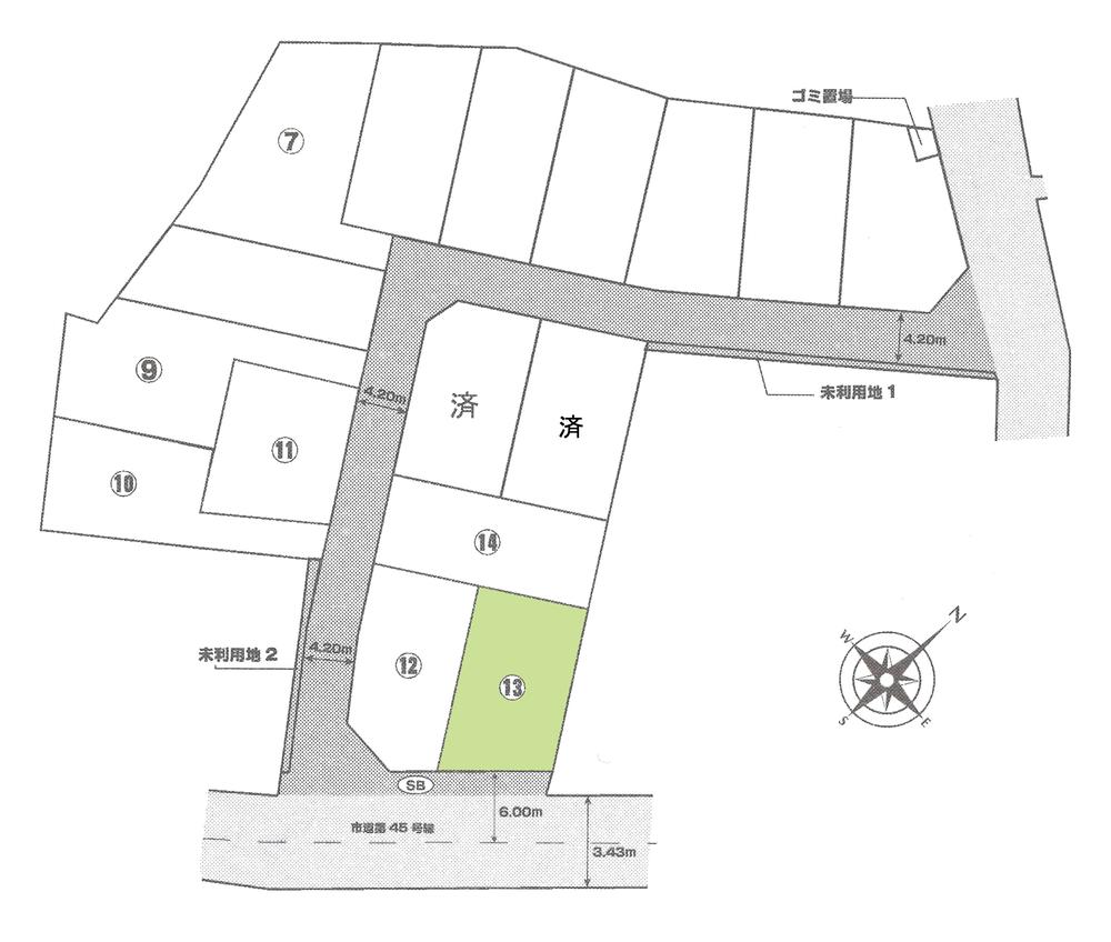Compartment figure. Land price 20,900,000 yen, Land area 130 sq m