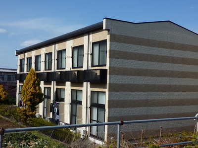 Building appearance. Sunny