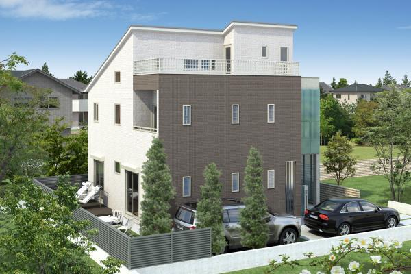 Rendering (appearance). Car space two Allowed