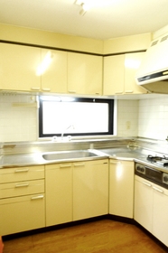 Kitchen. ※ This room does not have a window in the kitchen