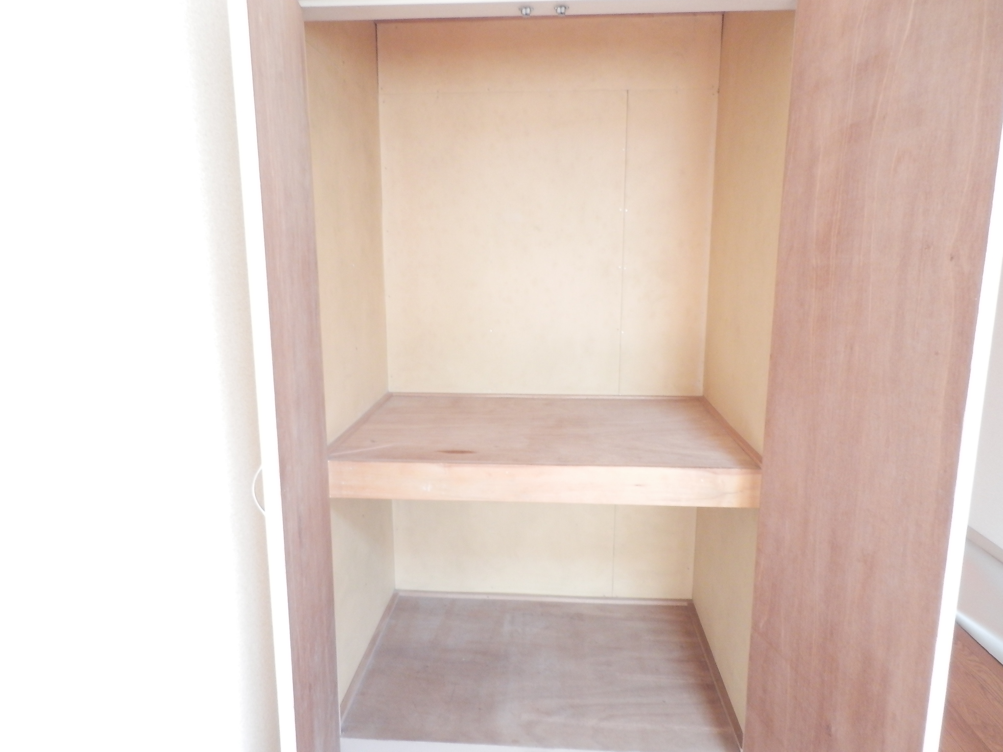 Receipt. There are storage rack. 