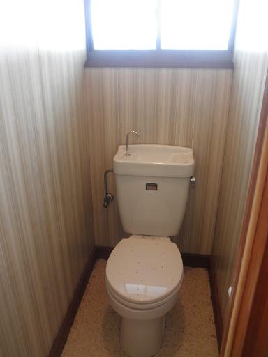 Toilet. Of course, bus toilet by