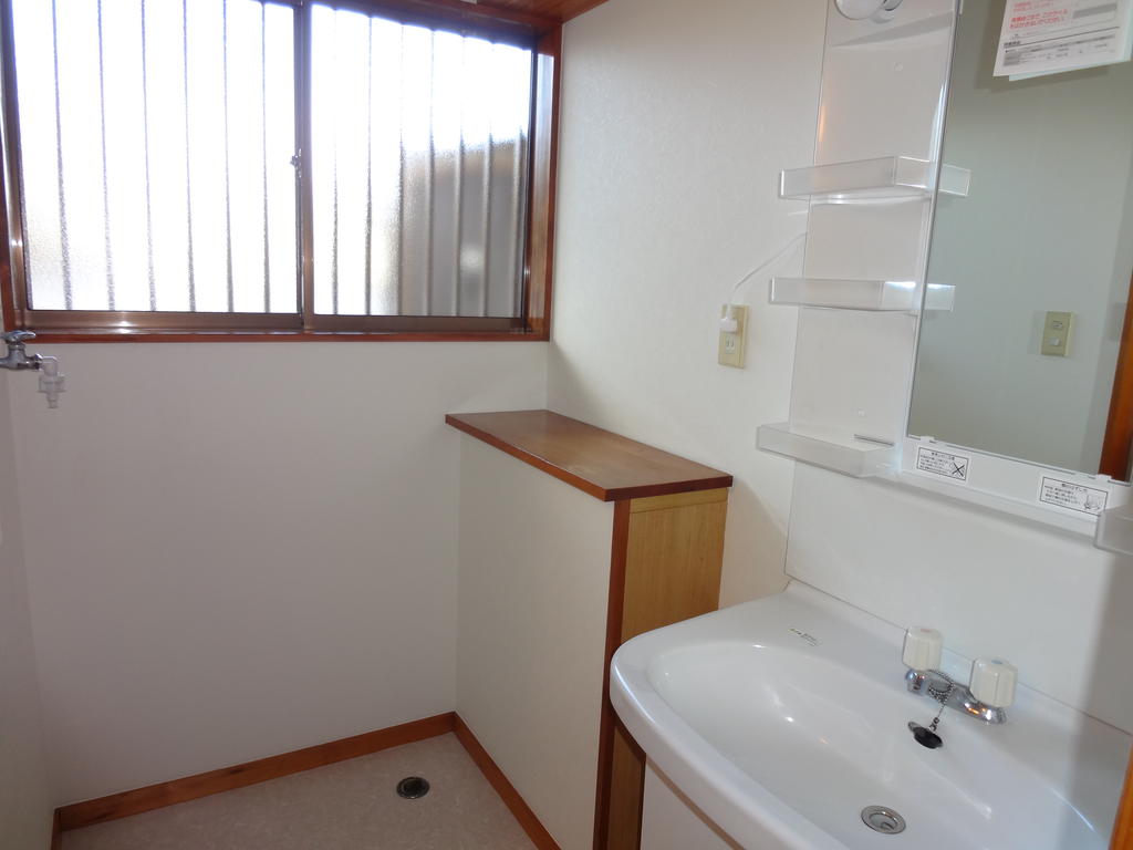 Washroom. Ventilation is also often bright because there is a window