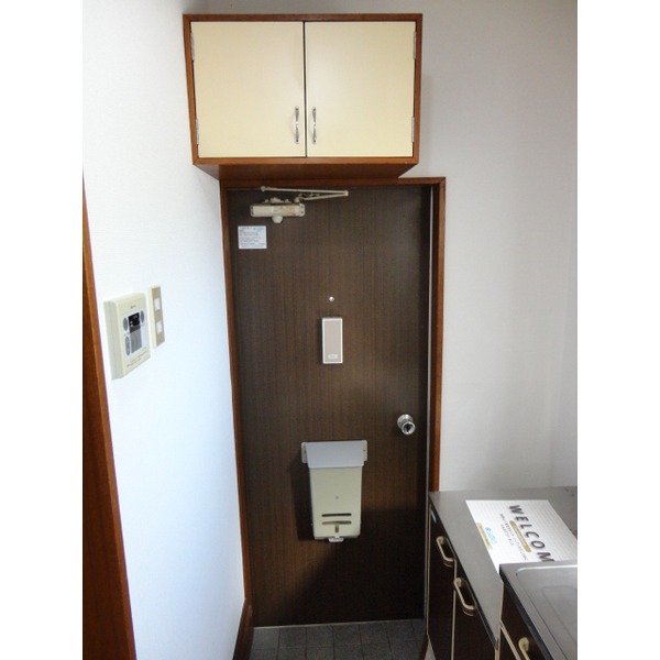 Entrance. Shoe storage space