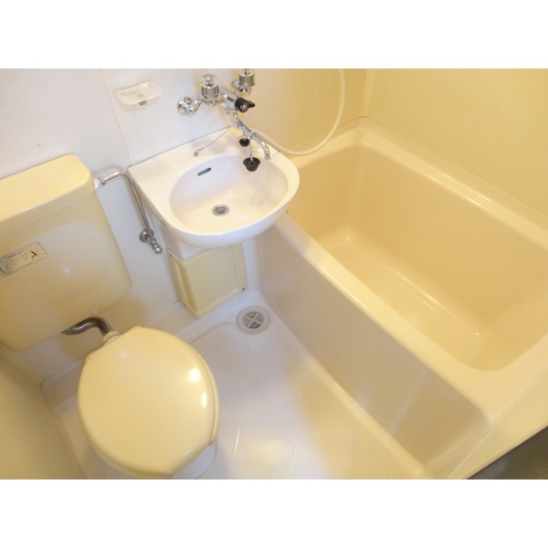 Bath. Clean water around