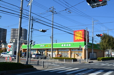 Dorakkusutoa. Drag 300m until the store (drugstore)