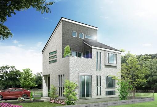 Same specifications photos (appearance). Simple modern design housing. The outer wall of colors and designs can be changed on the meeting with the staff of the customer the exclusive. ※ Rendering is. Planting ・ Car, etc. are not included in the sale price.