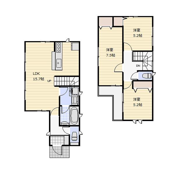Floor plan. 31,800,000 yen, 3LDK, Land area 90.49 sq m , Building area 79.38 sq m