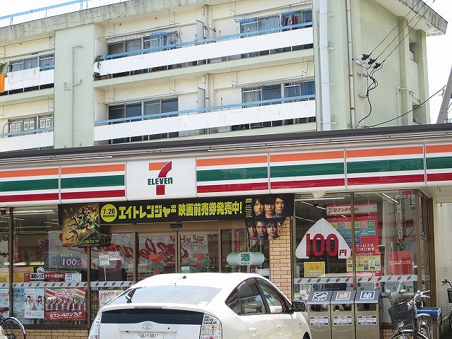 Convenience store. Seven-Eleven Fujimi Tsuruse Station west street store up to (convenience store) 488m