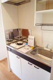 Kitchen. With gas stove.