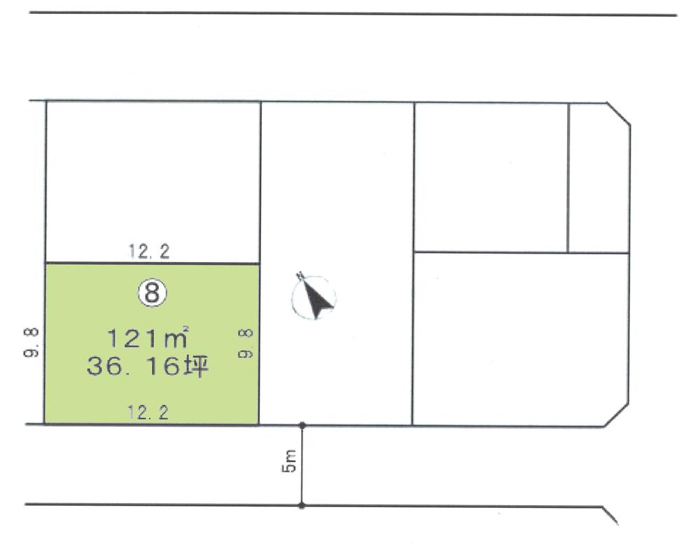 Compartment figure. Land price 31 million yen, Land area 121 sq m compartment view