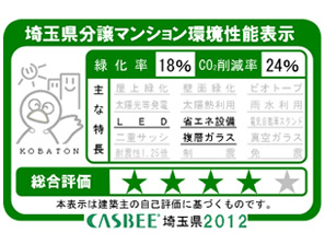 Building structure.  [Saitama Prefecture condominium environmental performance display]  ※ For more information see "Housing term large Dictionary"