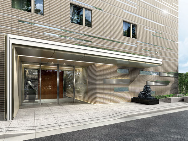 Buildings and facilities. Entrance Rendering CG