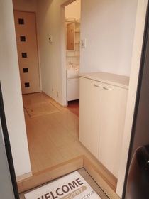 Entrance. Entrance storage.