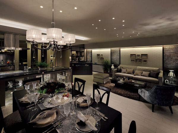 Living.  [living ・ dining] 365 days 24 hours, Family individual becomes a hero, Dwelling that reflects the elegance Naru life of scene. Ergonomics and behavioral science, We have to create a friendly space to people from both sides of the hardware and software, such as color psychology.