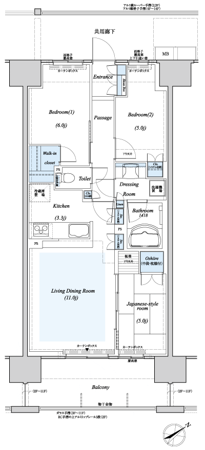 Floor: 3LDK, occupied area: 67.73 sq m