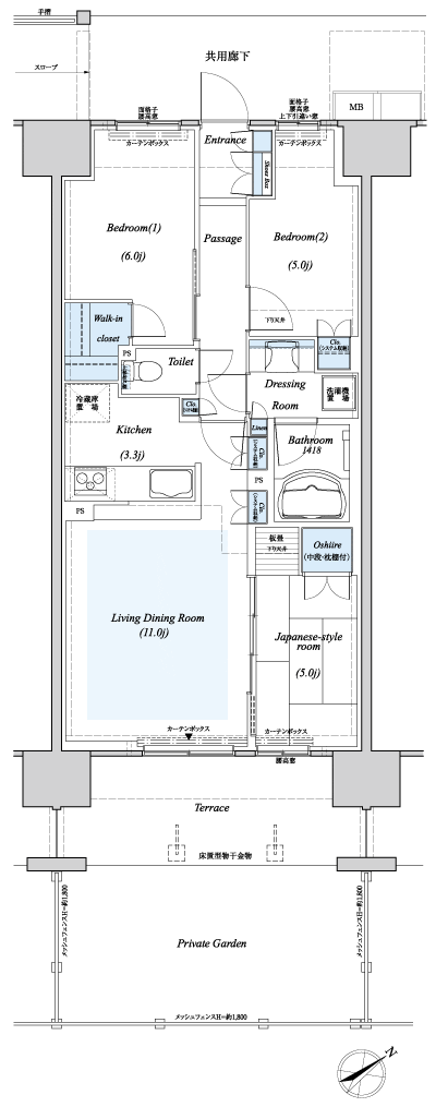 Floor: 3LDK, occupied area: 67.73 sq m