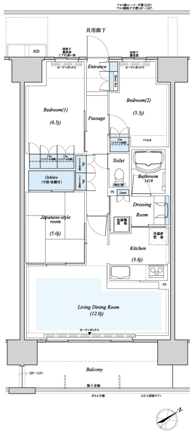 Floor: 3LDK, occupied area: 73.58 sq m