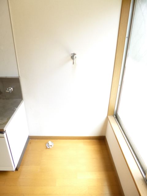 Other room space. Washing machine storage is located in the room