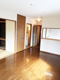 Living and room. Face-to-face is the kitchen