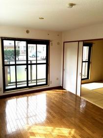 Living and room. It will spread and open the sliding door between the LDK and the Japanese-style room