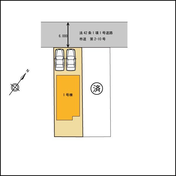 Compartment figure. 33,800,000 yen, 4LDK, Land area 140.24 sq m , Building area 99.36 sq m