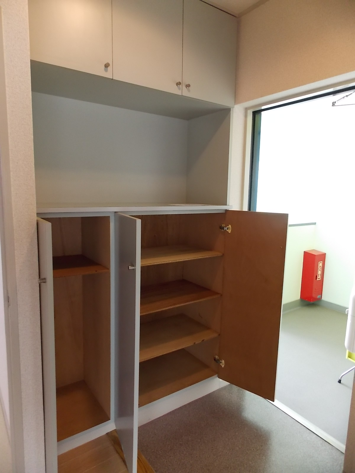 Entrance. Entrance cupboard. This storage capacity large.