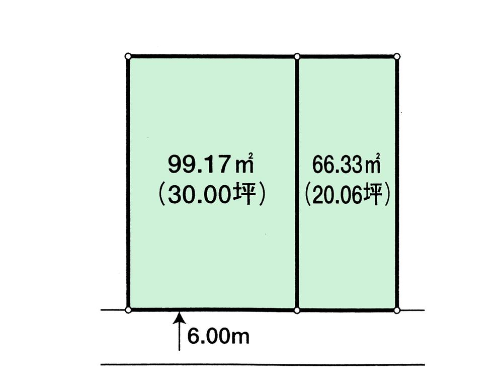 Compartment figure. Land price 23 million yen, Land area 66.33 sq m
