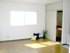 Living and room. Because the corner room is bright there is a window in the side