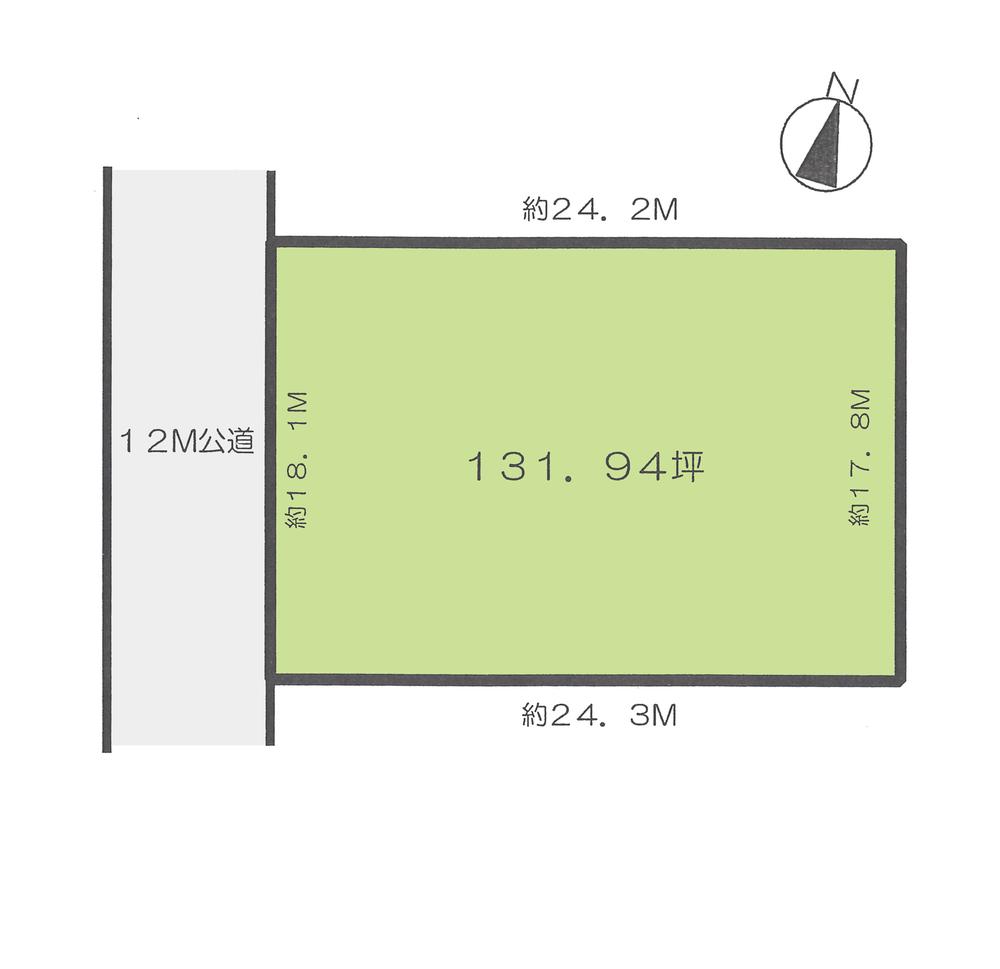 Compartment figure. Land price 99 million yen, Land area 436.17 sq m compartment view