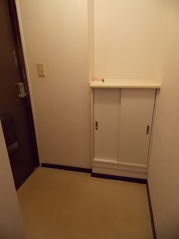 Entrance. It is with cupboard.