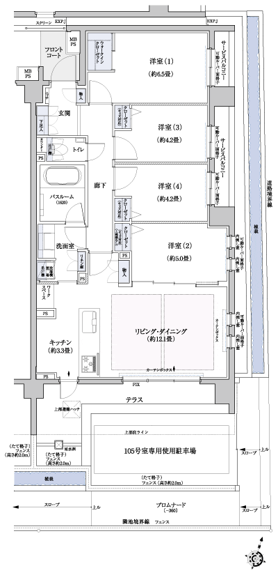 Floor: 4LDK + WIC, the occupied area: 80.37 sq m