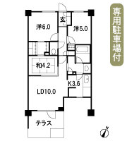 Floor: 3LDK + WTC, the occupied area: 64.58 sq m