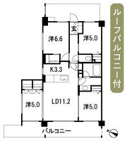 Floor: 4LDK + WIC, the area occupied: 78.5 sq m
