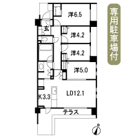 Floor: 4LDK + WIC, the occupied area: 80.37 sq m