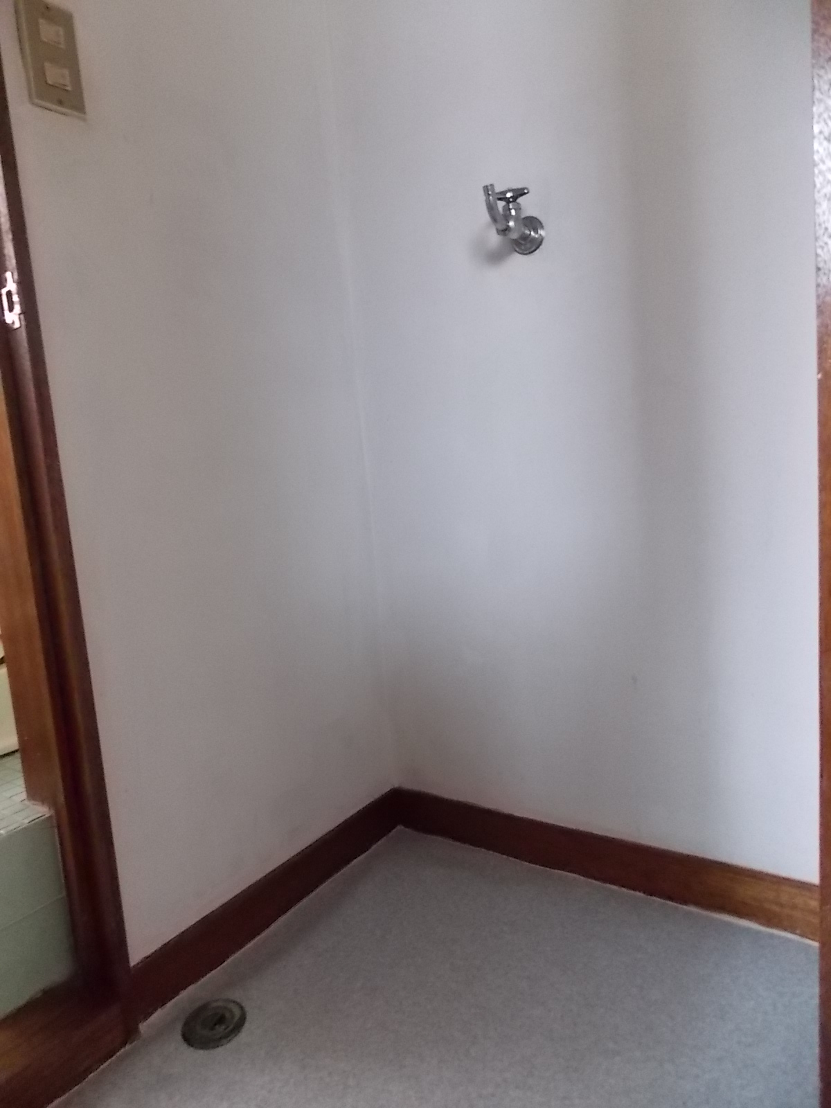 Other room space. Washing machine in the room