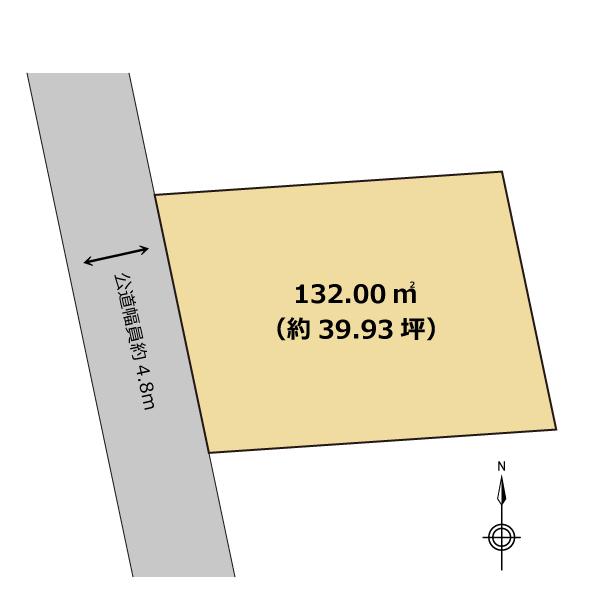 Compartment figure. Land price 26.5 million yen, Land area 132 sq m