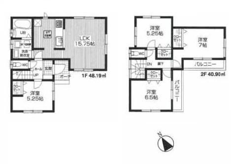 Floor plan. Local guide map