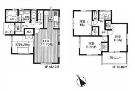 Floor plan. Local guide map