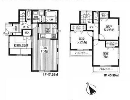 Floor plan. Local guide map