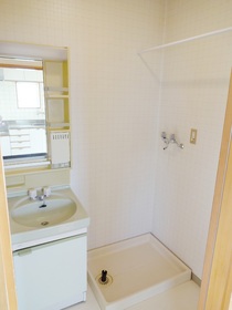 Washroom. There is also a wash basin