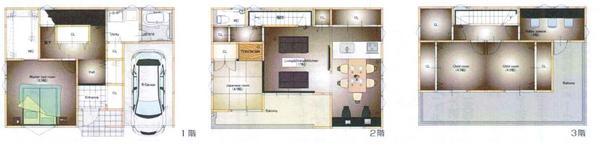 Floor plan. 42,800,000 yen, 4LDK+S, Land area 97.79 sq m , Building area 118.61 sq m