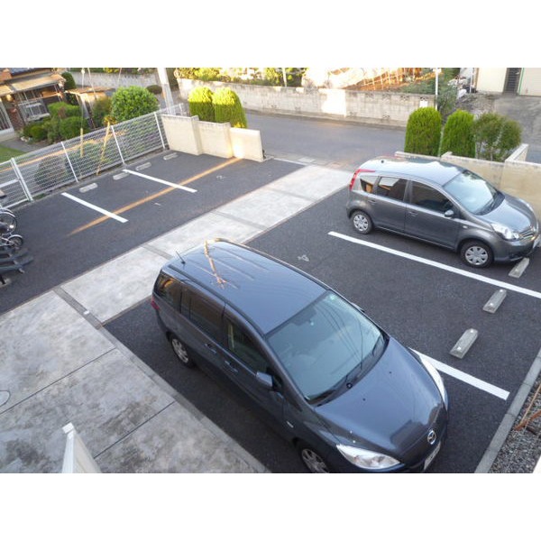 Parking lot. Asphalt parking lot