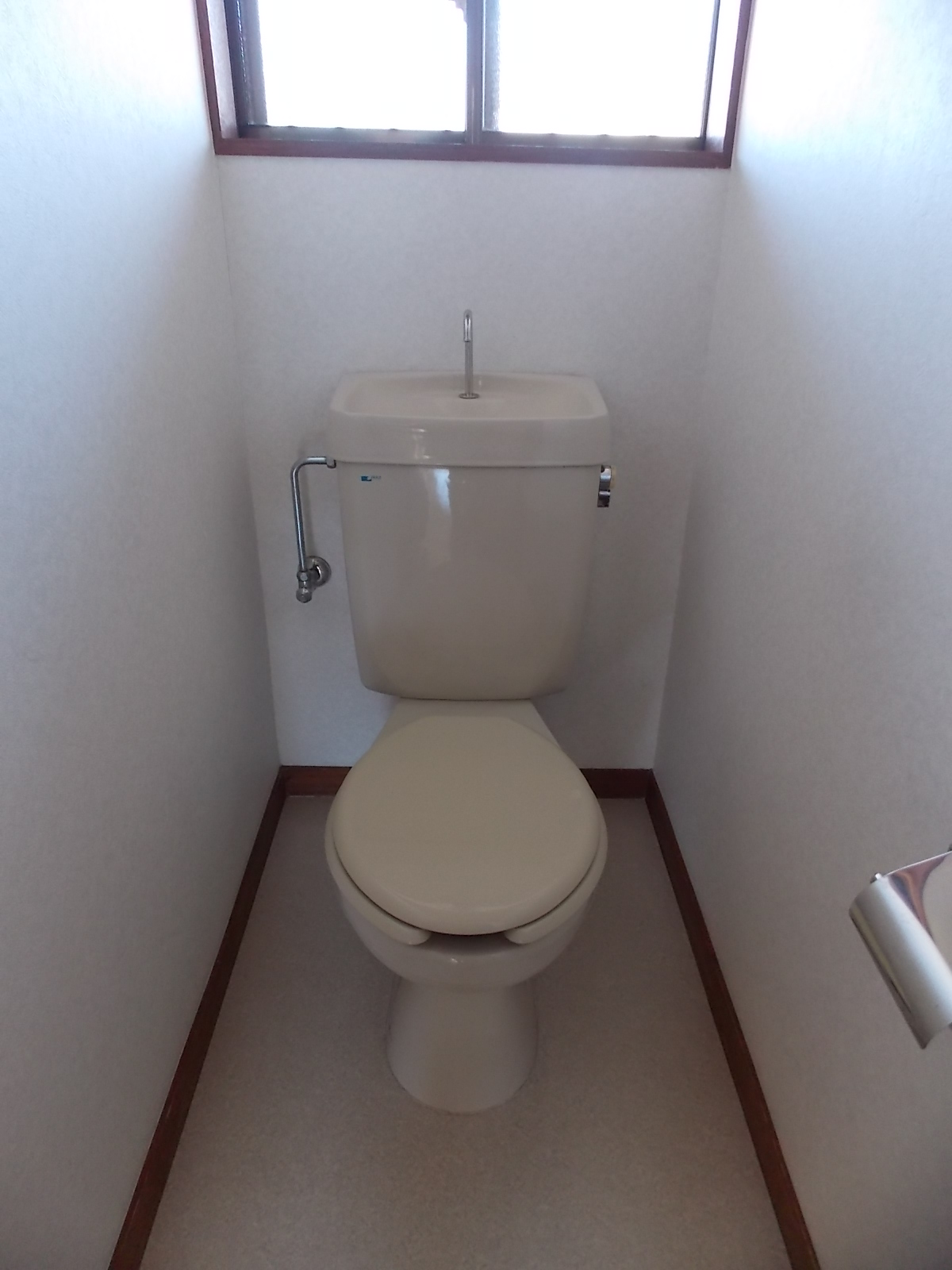 Toilet. There are toilet window.