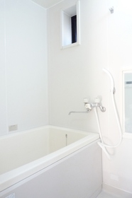 Bath. It is convenient and there is also a small window also mirror