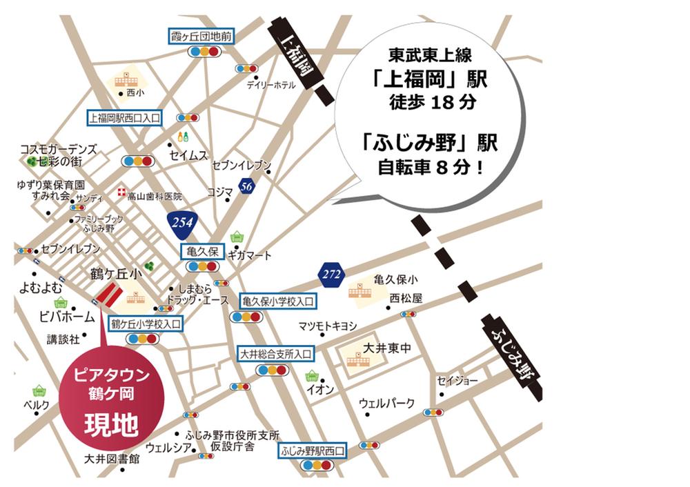 Local guide map. map