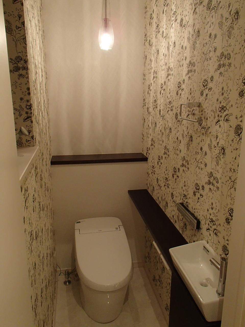 Toilet. Refreshing smart tankless toilet is packed clean function. And eco. Hand wash counter fashionable enough feeling. Decorate the green and accessories, A favorite of space